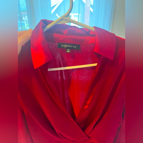 Satin pink dress - Picture 2 of 4